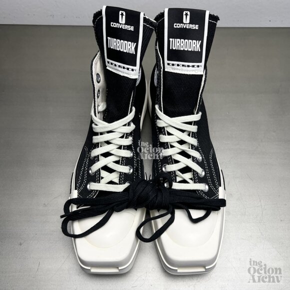 Rick Owens x Converse DRKSHDW Turbodrk Chuck 70 High 'Black' OG 172344C - Picture 9 of 13
